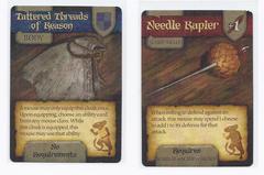 Mice and Mystics: Needle Rapier + Tattered Threads of Reason promo cards